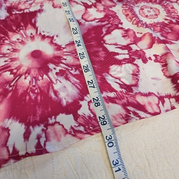 ADE Samuel Pink Tie Dye Button Down Blouse NWT XXXL 3x 18 / 20 Plus summer - Picture 14 of 17